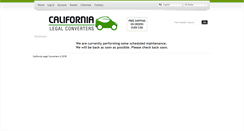 Desktop Screenshot of californialegalconverters.com