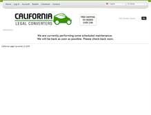 Tablet Screenshot of californialegalconverters.com